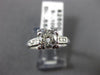 ANTIQUE .65CT OLD MINE DIAMOND 14K WHITE GOLD 3D FILIGREE ENGAGEMENT RING #23431
