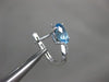 ESTATE 2.28CT DIAMOND & AAA BLUE TOPAZ 18KT WHITE GOLD 3D SWIRL HANGING EARRINGS