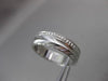 ANTIQUE 14K WHITE GOLD 3D HANDCRAFTED FILIGREE ETERNITY WEDDING BAND RING #18955