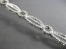 ESTATE WIDE .96CT DIAMOND 14KT WHITE GOLD CLASSIC CIRCLE OF LIFE TENNIS BRACELET