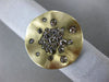 ESTATE 1.0CT CHOCOLATE FANCTY DIAMOND 14K YELLOW GOLD 3D ETOILE FLOWER LOVE RING
