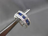 ESTATE LARGE 1.50CT DIAMOND & SAPPHIRE 14KT WHITE GOLD ETOILE CLIP ON EARRINGS