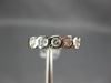 ESTATE .25CT DIAMOND 14KT WHITE & YELLOW GOLD S SHAPE ANNIVERSARY RING #11875