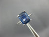 ESTATE 1.50CT AAA SAPPHIRE 14KT WHITE GOLD EMERALD CUT SOLITAIRE ENGAGEMENT RING