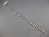 ESTATE .50CT DIAMOND 14KT WHITE & ROSE GOLD 3D INFINITY FILIGREE TENNIS BRACELET