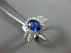 ESTATE 1.90CT DIAMOND & AAA SAPPHIRE 18K WHITE GOLD OVAL CLASSIC ENGAGEMENT RING