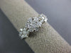 ESTATE 1.18CT DIAMOND 14K WHITE GOLD FLOWER PAST PRESENT FUTURE ANNIVERSARY RING