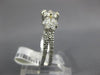 ESTATE 1.18CT DIAMOND 14K WHITE GOLD FLOWER PAST PRESENT FUTURE ANNIVERSARY RING