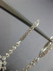 ESTATE 1.47CT WHITE & CHOCOLATE FANCY DIAMOND 18KT 2 TONE GOLD HANGING EARRINGS