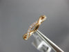 ESTATE .22CT ROUND DIAMOND 18KT ROSE GOLD 3D CLASSIC INFINITY ROPE LOVE RING