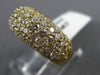 ANTIQUE WIDE 2.0CT DIAMOND 14K YELLOW GOLD PAVE MULTI ROW ANNIVERSARY RING #3544