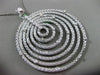 ESTATE MASSIVE 1.23CT DIAMOND 18KT WHITE GOLD ETOILE WOVEN MESH CIRCULAR PENDANT