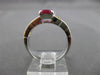 ANTIQUE 2.77CT RUBY & YELLOW SAPPHIRE 18KT WHITE GOLD CLASSIC ENGAGEMENT RING