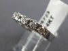 ESTATE .46CT DIAMOND 14KT WHITE GOLD FILIGREE FIVE STONE ANNIVERSARY RING #5723
