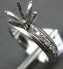 ESTATE .39CT DIAMOND 14KT WHITE GOLD CLASSIC 6 PRONG SEMI MOUNT ENGAGEMENT RING