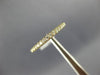 ESTATE .18CT DIAMOND 14K YELLOW GOLD SHARED PRONG SEMI ETERNITY ANNIVERSARY RING
