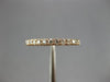 ESTATE .66CT DIAMOND 14KT ROSE GOLD 3D CLASSIC ROUND ETERNITY ANNIVERSARY RING