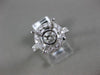 ESTATE LARGE 1.37CT ROUND DIAMOND 18KT WHITE GOLD 3D SEMI MOUNT ENGAGEMENT RING