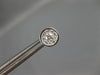 ESTATE .33CT DIAMOND 14KT WHITE GOLD ROUND CLUSTER SOLITAIRE BEZEL STUD EARRINGS