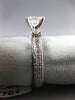 ESTATE 1.17CT DIAMOND PLATINUM 3D CLASSIC FILIGREE ENGAGEMENT LOVE RING #18702