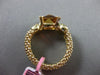 ESTATE 2.58CT DIAMOND CITRINE 14KT YELLOW GOLD HANDCRAFTED FLEXIBLE PANTHER RING
