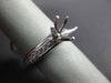 ESTATE .39CT DIAMOND 14KT WHITE GOLD CLASSIC 6 PRONG SEMI MOUNT ENGAGEMENT RING
