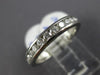 ESTATE .65CT DIAMOND PLATINUM 3D CLASSIC CHANNEL SEMI ETERNITY ANNIVERSARY RING