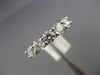 ESTATE 1.18CT DIAMOND 14K WHITE GOLD 3D FIVE STONE WEDDING ANNIVERSARY RING #858