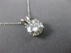 ESTATE 1.80CT MONZONITE 14KT WHITE GOLD 3D CLASSIC SOLITAIRE PENDANT #MILANO005