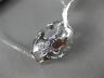 ESTATE LARGE .10CT DIAMOND 14K WHITE GOLD CLASSIC MULTI BUTTERFLY BARREL PENDANT