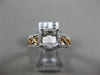 ESTATE .24CT DIAMOND 18KT WHITE & ROSE GOLD INFINITY SEMI MOUNT ENGAGEMENT RING