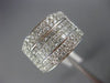 ESTATE LARGE 2.02CT ROUND & PRINCESS DIAMOND 18KT WHITE GOLD 3D ANNIVERSARY RING