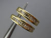 ESTATE .52CT DIAMOND 14KT YELLOW GOLD 3D CLASSIC BAGUETTE HUGGIE EARRINGS 2.5mm