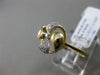 ESTATE .20CT DIAMOND 14KT WHITE & YELLOW GOLD 3D HANDCRAFTED FLOWER FAN RING