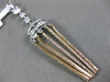 ESTATE LARGE 1.72CT DIAMOND 18KT WHITE & ROSE GOLD 3D JOURNEY CHANDELIER PENDANT