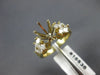 ESTATE .90CT DIAMOND 14KT YELLOW GOLD PRINCESS SEMI MOUNT ENGAGEMENT RING #16536