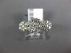 ESTATE 1.18CT DIAMOND 14K WHITE GOLD FLOWER PAST PRESENT FUTURE ANNIVERSARY RING