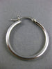 ESTATE 14KT WHITE GOLD CIRCULAR CLASSIC HOOP EARRINGS 25mm X 2mm WIDE #25138