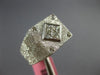 ESTATE LARGE .60CT DIAMOND 18KT WHITE GOLD ROUND & PRINCESS INVISIBLE MENS RING