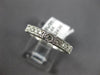ESTATE .62CT DIAMOND 14KT WHITE GOLD 3D ROUND FILIGREE ETERNITY ANNIVERSARY RING