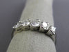ESTATE .74CT DIAMOND 14KT WHITE GOLD 3D 5 STONE WEDDING ANNIVERSARY RING #15083