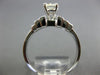 ESTATE 1.60CT DIAMOND 14KT WHITE GOLD MULTI SHAPE PYRAMID ENGAGEMENT RING #23999
