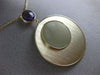 ESTATE LARGE 3.0CT DIAMOND & AAA AMETHYST 14KT YELLOW GOLD ROUND MIRROR NECKLACE