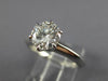 LARGE TIFFANY & CO GIA 1.52CT DIAMOND PLATINUM GOLD ENGAGEMENT RING E VS2 #26497