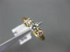 ESTATE .60CT DIAMOND 14KT YELLOW GOLD 3D THREE STONE CLASSIC ENGAGEMENT RING