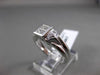 ESTATE .38CT PRINCESS & ROUND CUT DIAMOND 18KT WHITE GOLD FRIENDSHIP RING #18277