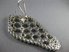 EXTRA LARGE 3.56CT DIAMOND 18K WHITE GOLD TEAR DROP WEB CLIP ON HANGING EARRINGS