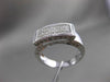 ESTATE WIDE 1.25CT PRINCESS CUT DIAMOND 18KT WHITE GOLD INVISIBLE RING #9321