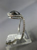 ESTATE 1.84CT WHITE & BLACK DIAMOND 14KT WHITE GOLD LOVE KNOT INFINITY LOVE RING