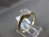 ESTATE WIDE .15CT ROUND DIAMOND 14KT YELLOW GOLD 3D OVAL CLASSIC PAVE LOVE RING